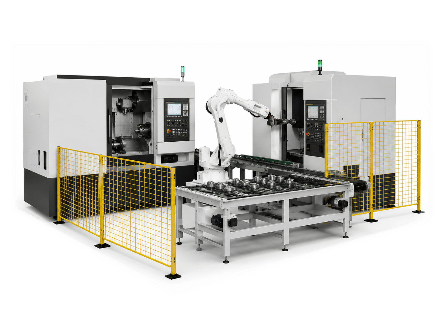 Robot Loading & Unloading Workstation