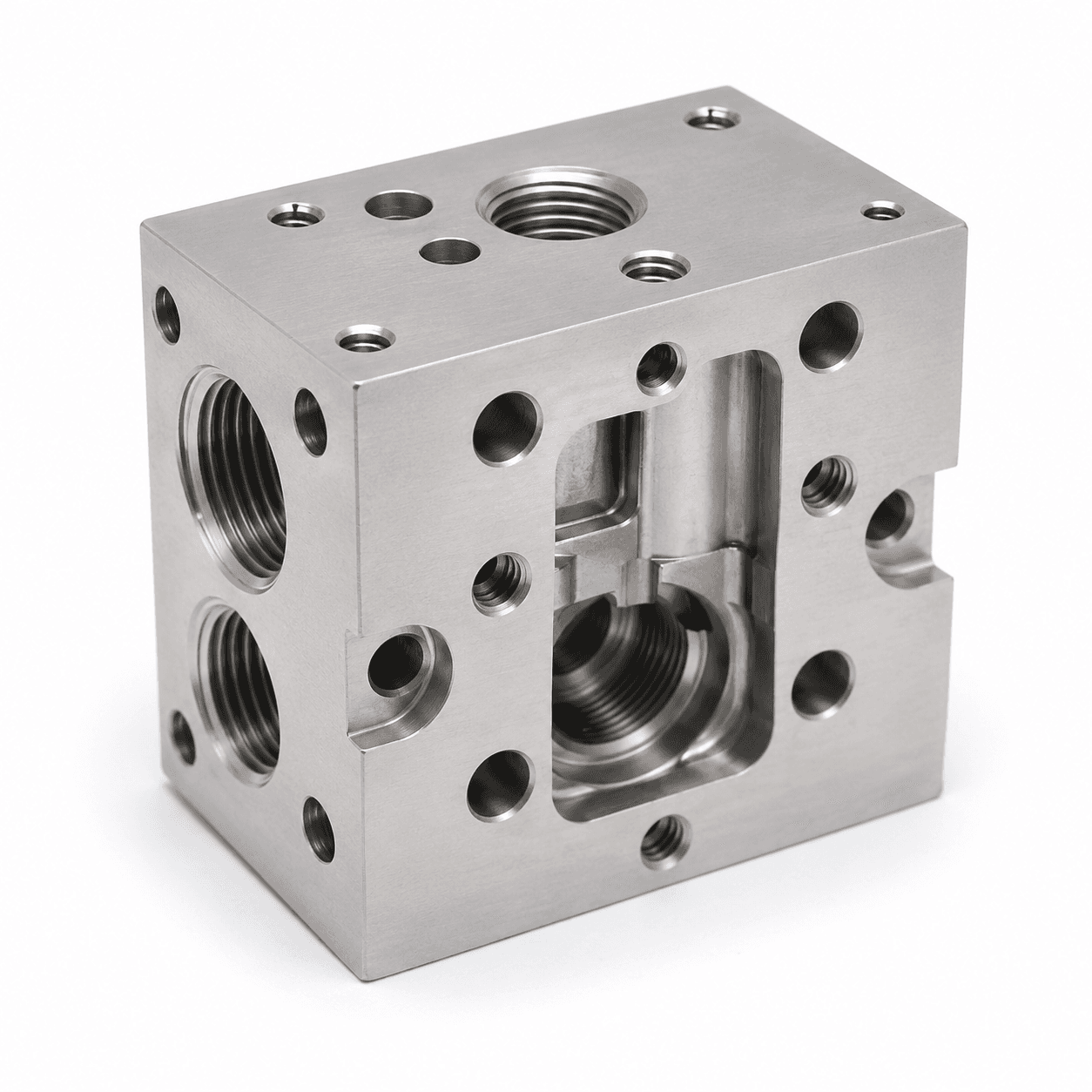 SS Multi-Port Hydraulic Valve Body